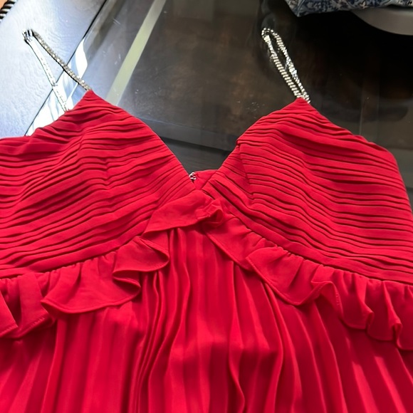 MICHAEL Michael Kors Glitter-Strap Pleated Mini Dress - Picture 10 of 15